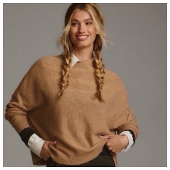 Anthropologie Sweaters - NWT Anthro  So Soft Cashmere Pilcro  Alani Relaxed fit Mock-Neck Sweater XL